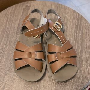 Genuine leather size 12 girls.